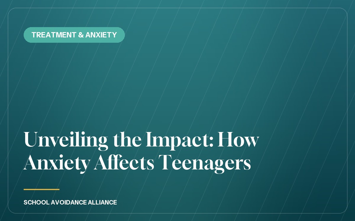 Unveiling the Impact: How Anxiety Affects Teenagers