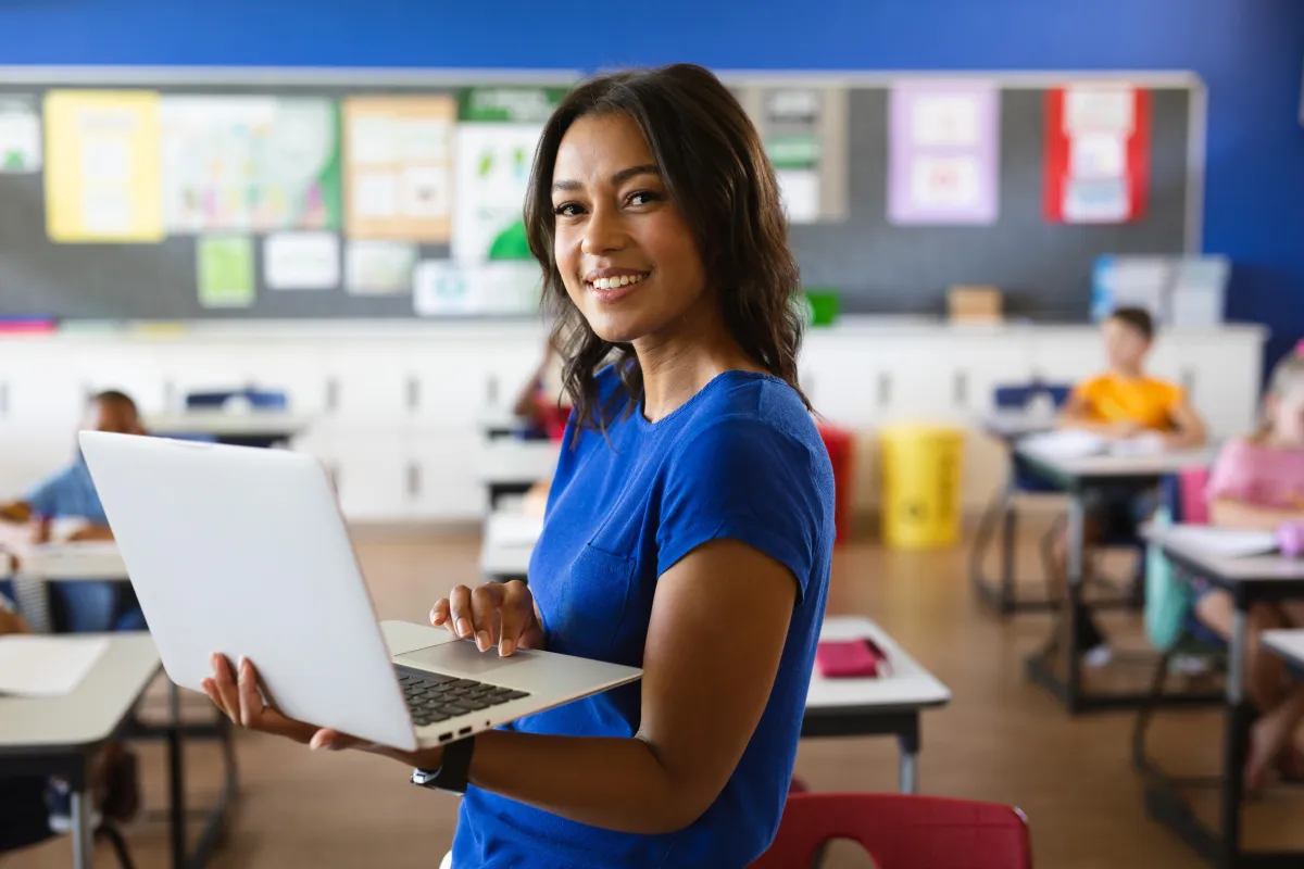 Educators in a professional development training session