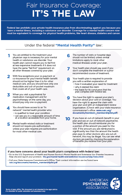 Are You Being Covered Fairly for Your Mental Healthcare Insurance?