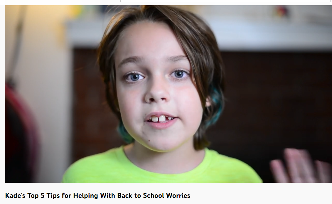 Hear a Child's Perspective: Top 5 Tips for Helping with Back to School Worries