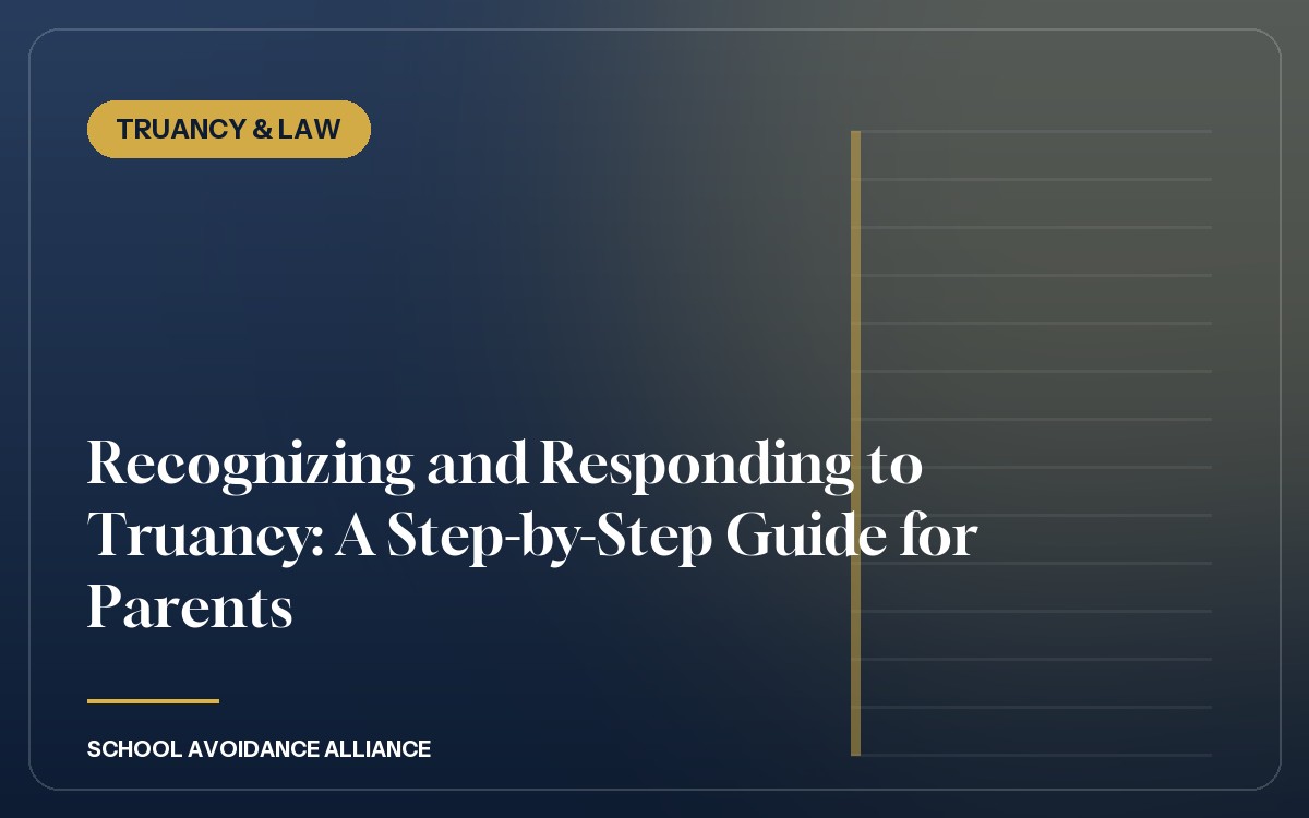 Recognizing and Responding to Truancy: A Step-by-Step Guide for Parents