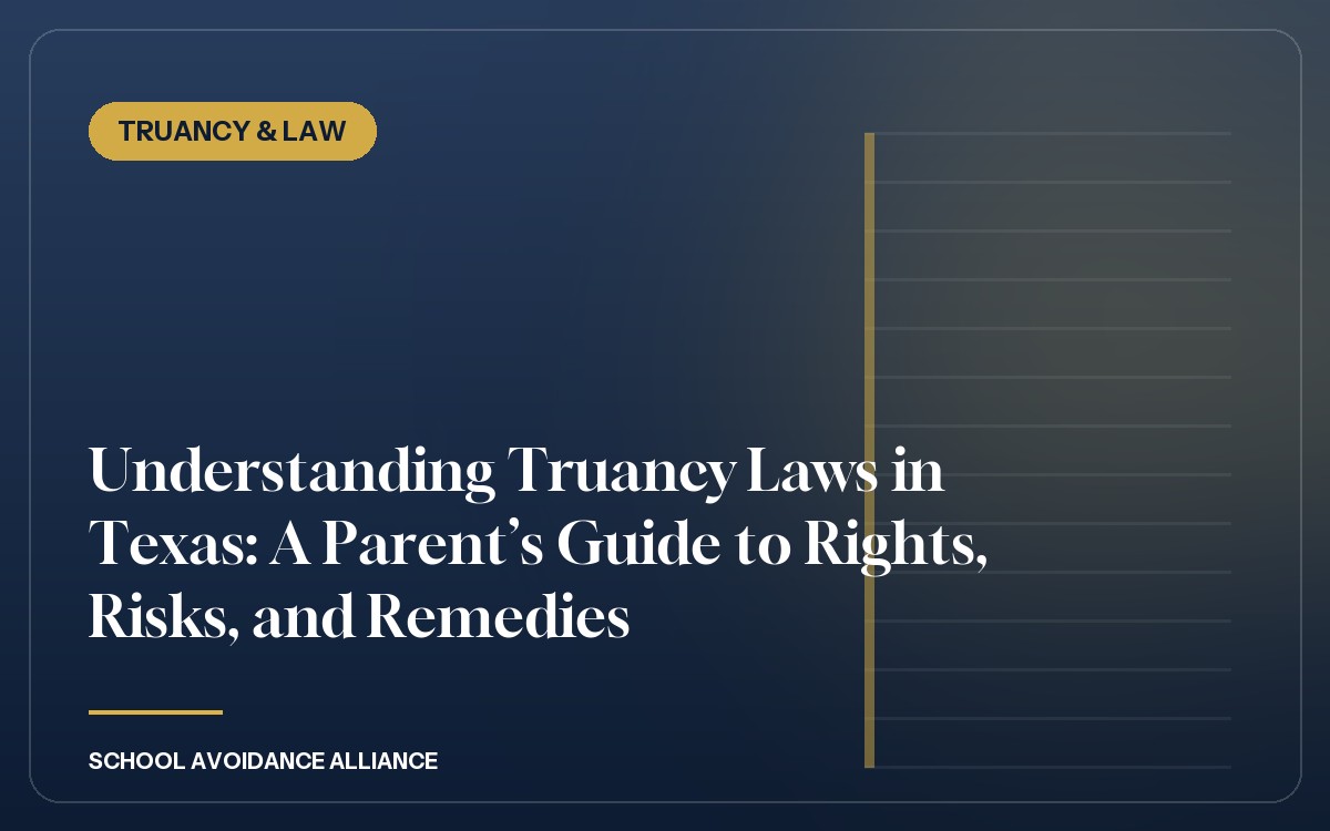 Understanding Truancy Laws in Texas: A Parent’s Guide to Rights, Risks, and Remedies