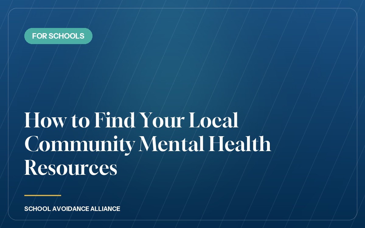 How to Find Your Local Community Mental Health Resources